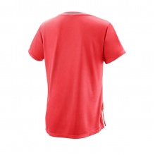 Wilson Tennis Shirt Team II V-Neck coral red Women